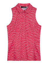 J. Lindeberg Dena Print Sleeveless Golf Top